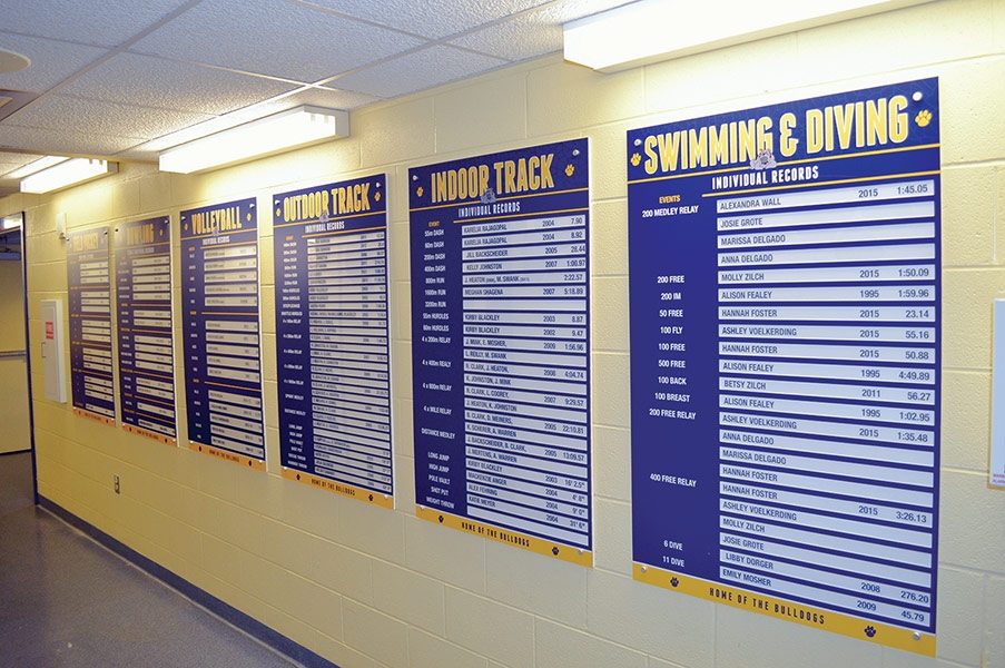 athletic record board